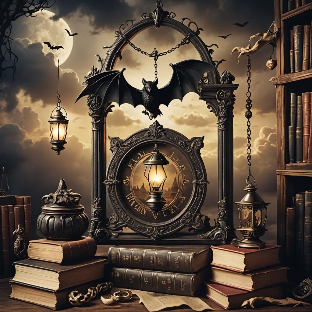 Ethereal Goth Album Cover in a Haunted Sanctuary