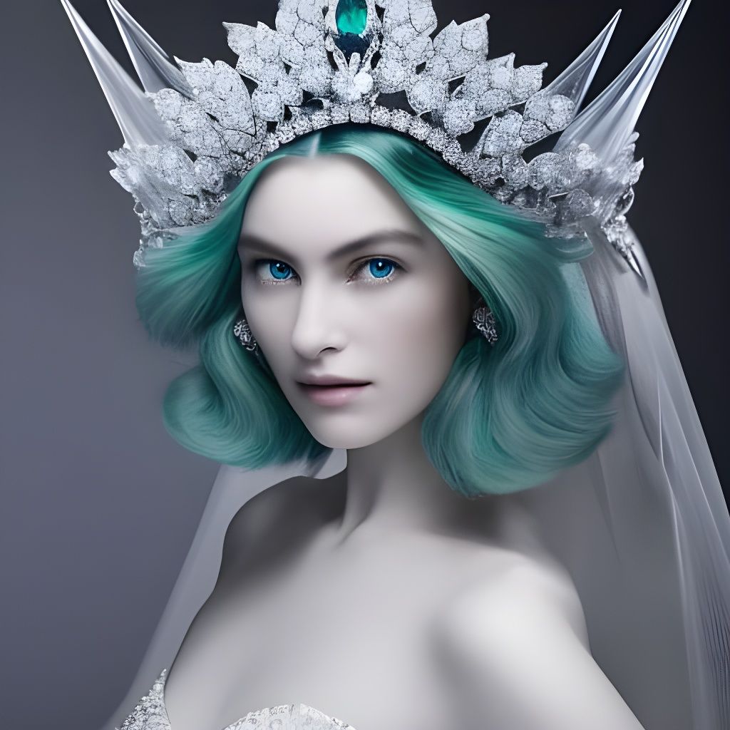 Elven Queen's Diamond and Kunzite Coronation Crown
