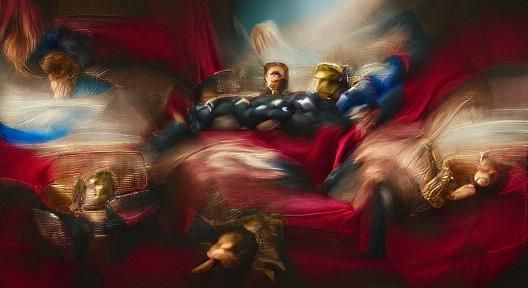A Renaissance-Inspired Painting of Marvel's The Avengers