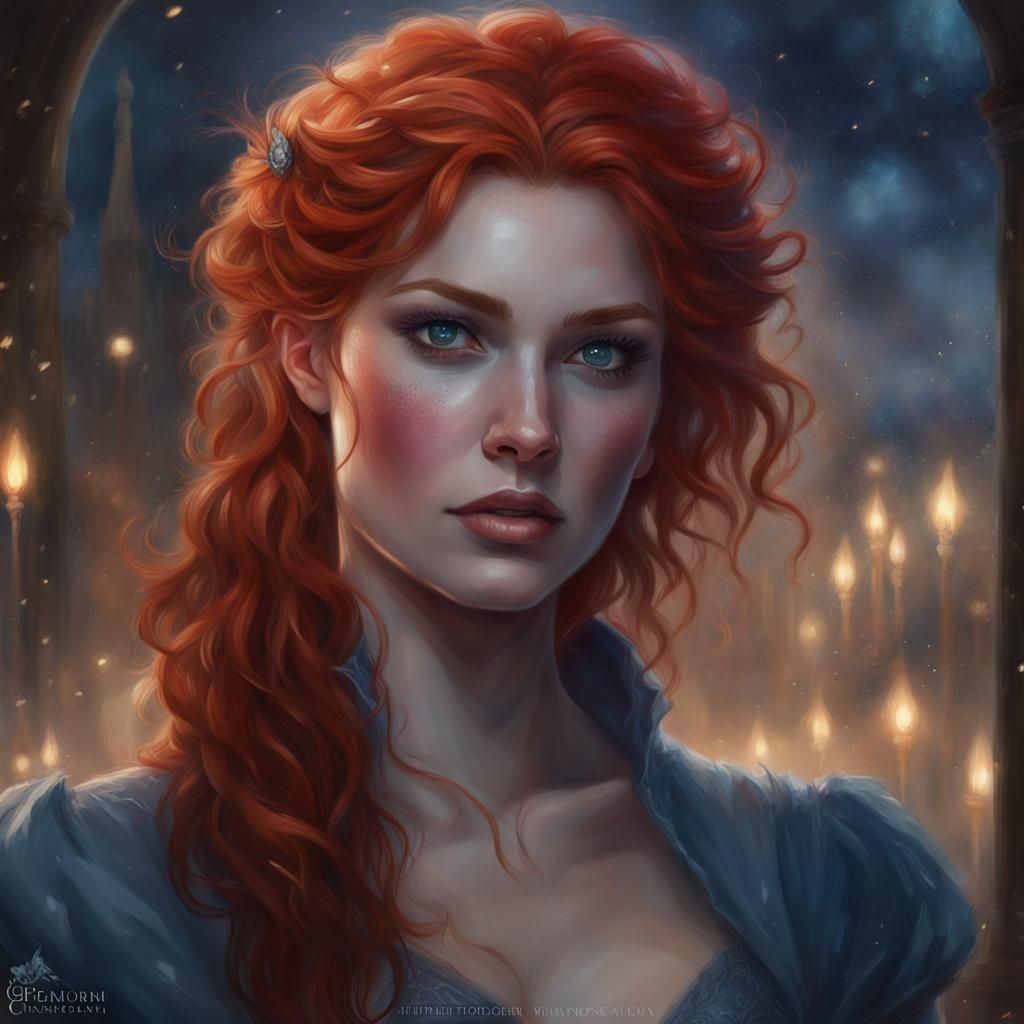 Ethereal Fae Maiden Under Velaris' Starlit Night