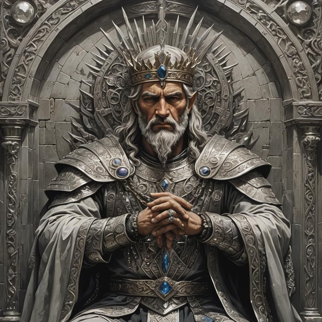 Epic Fantasy King Basks in Divine Right