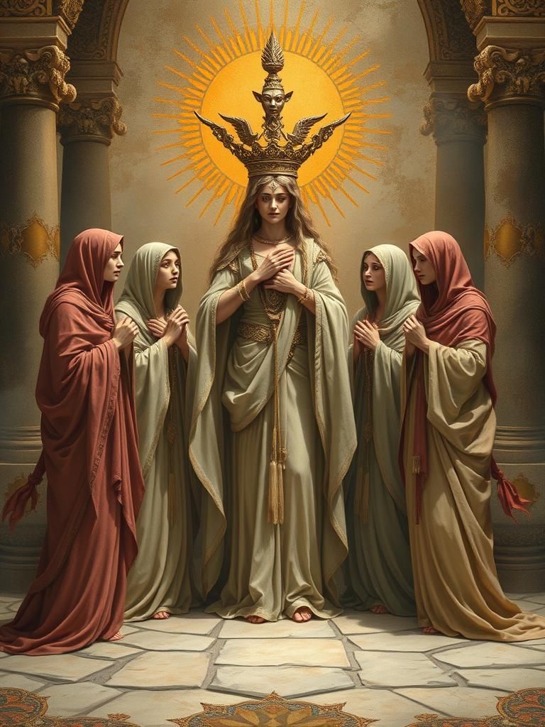 Mystical Goddess Worship in Ancient Temple