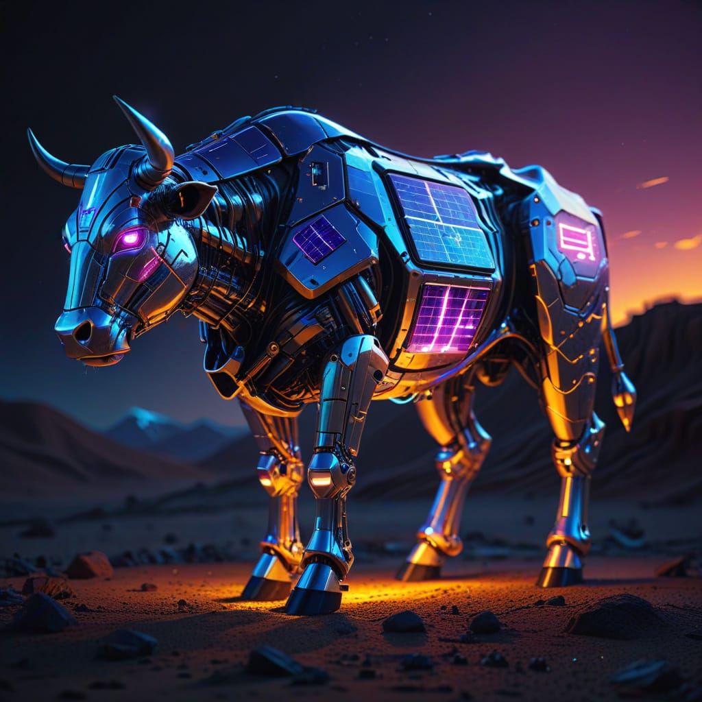 Solarpunk Cow