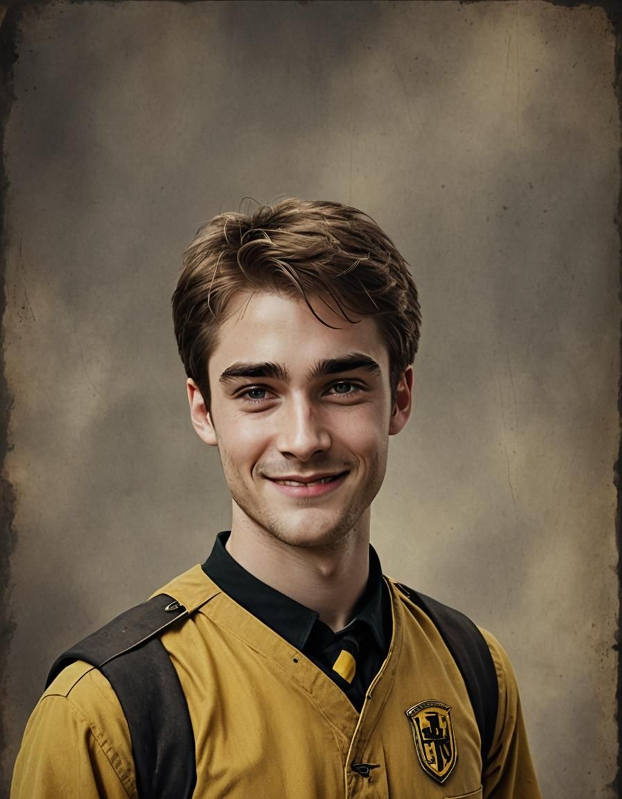 Handsome Cedric Diggory in Hufflepuff Uniform