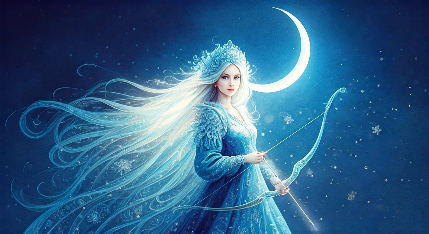 Dreamy Maiden Under the Sagittarius New Moon