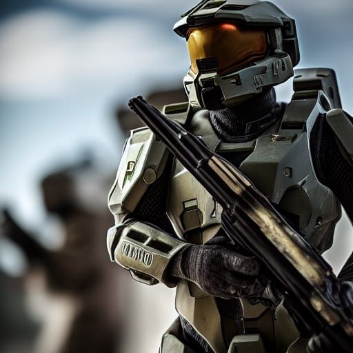 UNSC Marines in Professional Photography Style