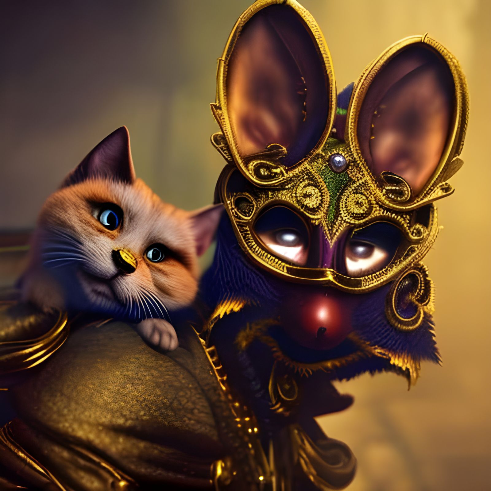 Masked cat