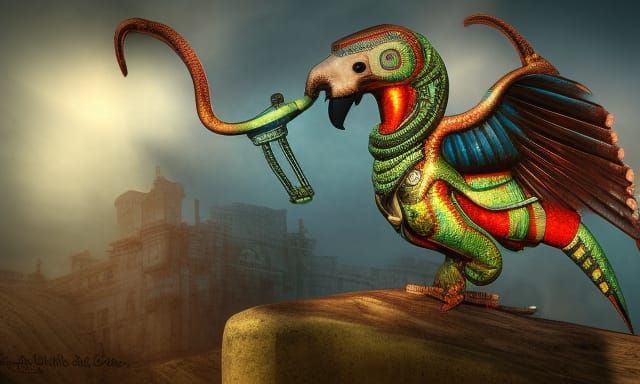Steampunk Creatures: Parrotoid