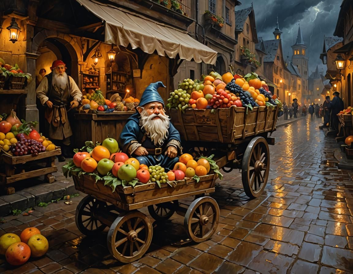 Baroque Gnome in Renaissance City by Candlelight