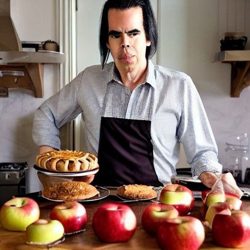 Nick Cave in a Traditional Baking Scene