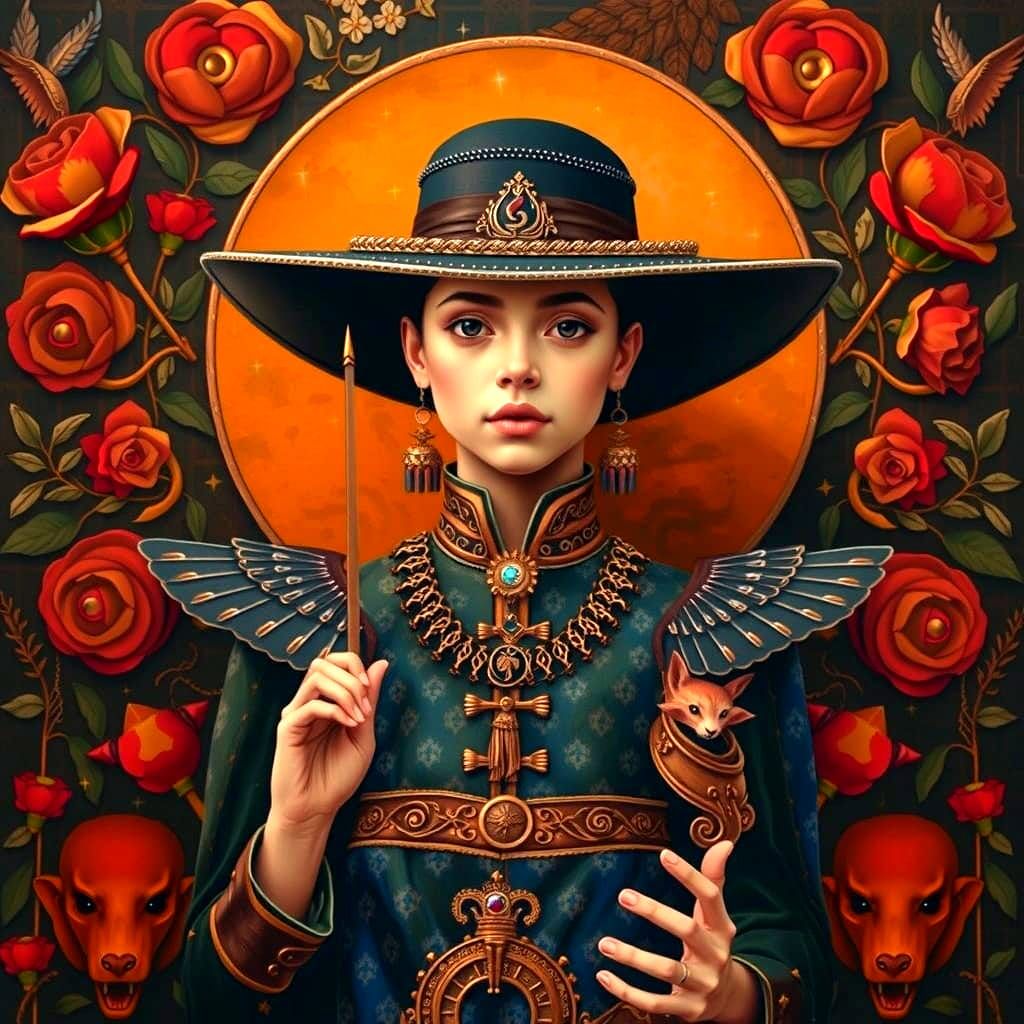 AI-Generated Abstract Concepts of Perfection and Creativity