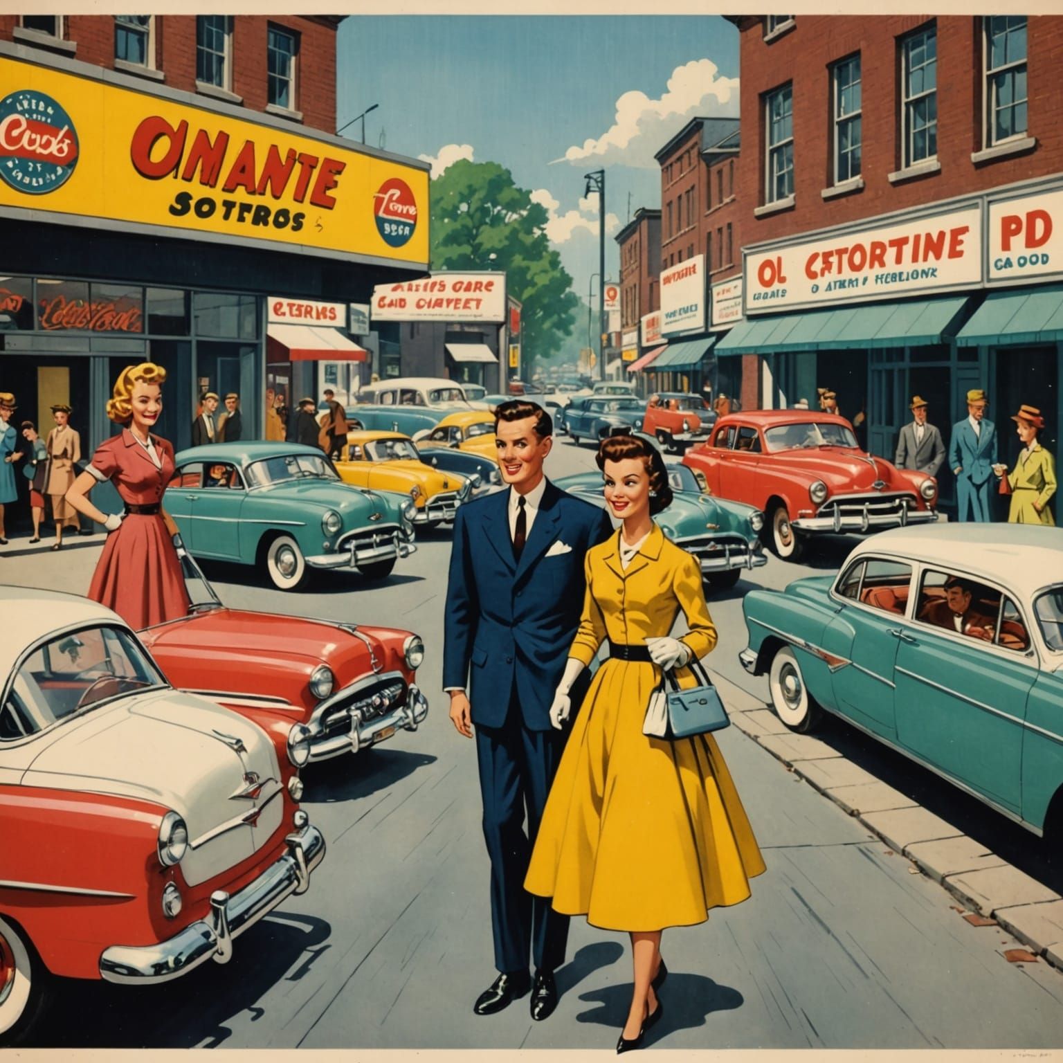 Classic 1950s Style 2D Cartoon