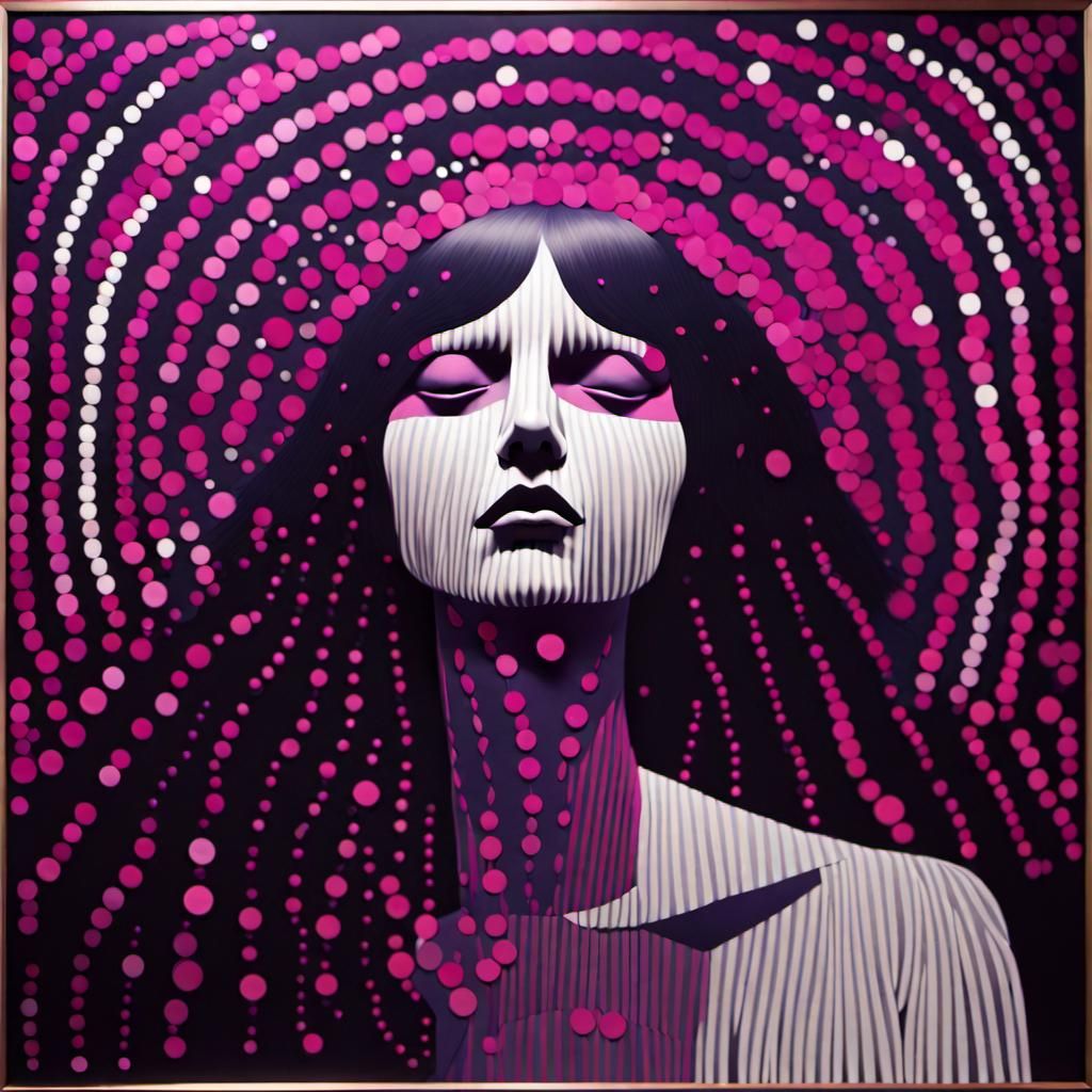 Ghostly Silhouettes Emerge in a Magenta Haunted Theater