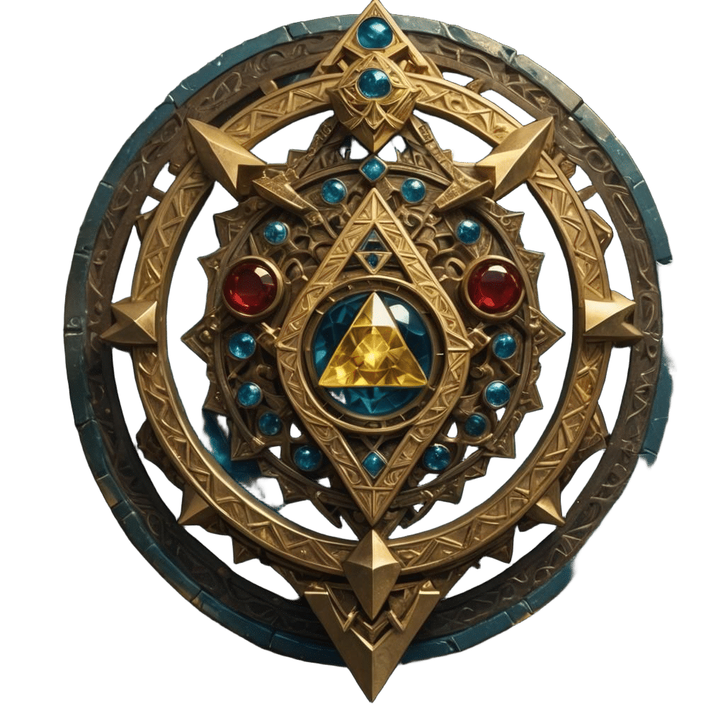 Surreal Fantasy Ball with Triforce Symbol and NK Čelik Crest...