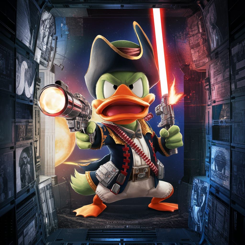 Anime Masterpiece of Space Pirate Captain Quackdarth