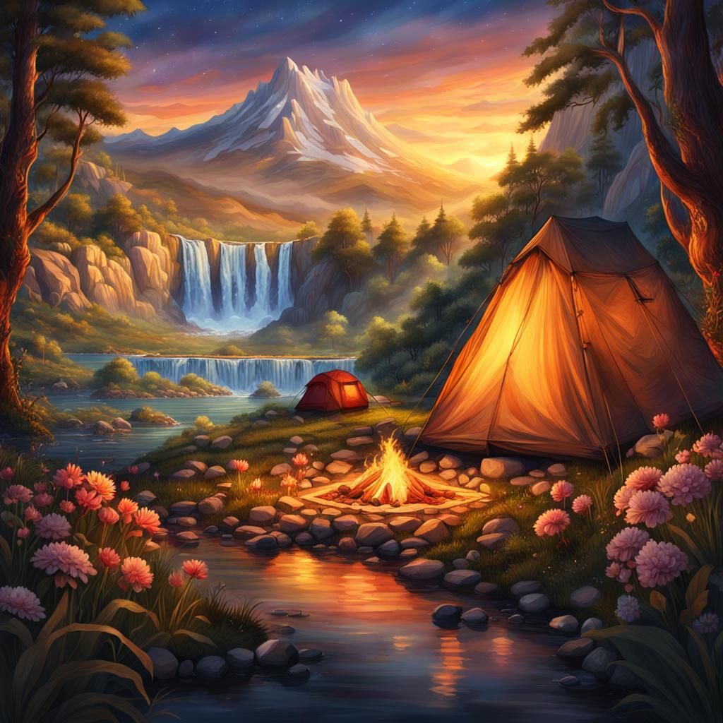 Enchanted Glamping Oasis Amidst Breathtaking Waterfalls and....