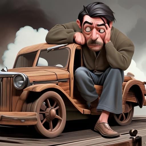 Wooden Car Breaks Down on Important Days