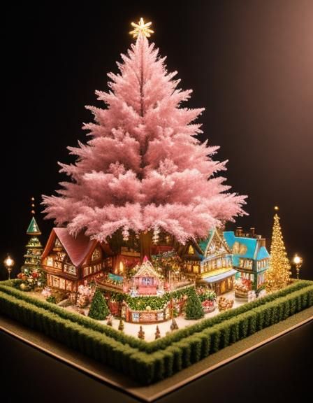 Miniature Christmas Wonderlands with Intricate Hyperrealism