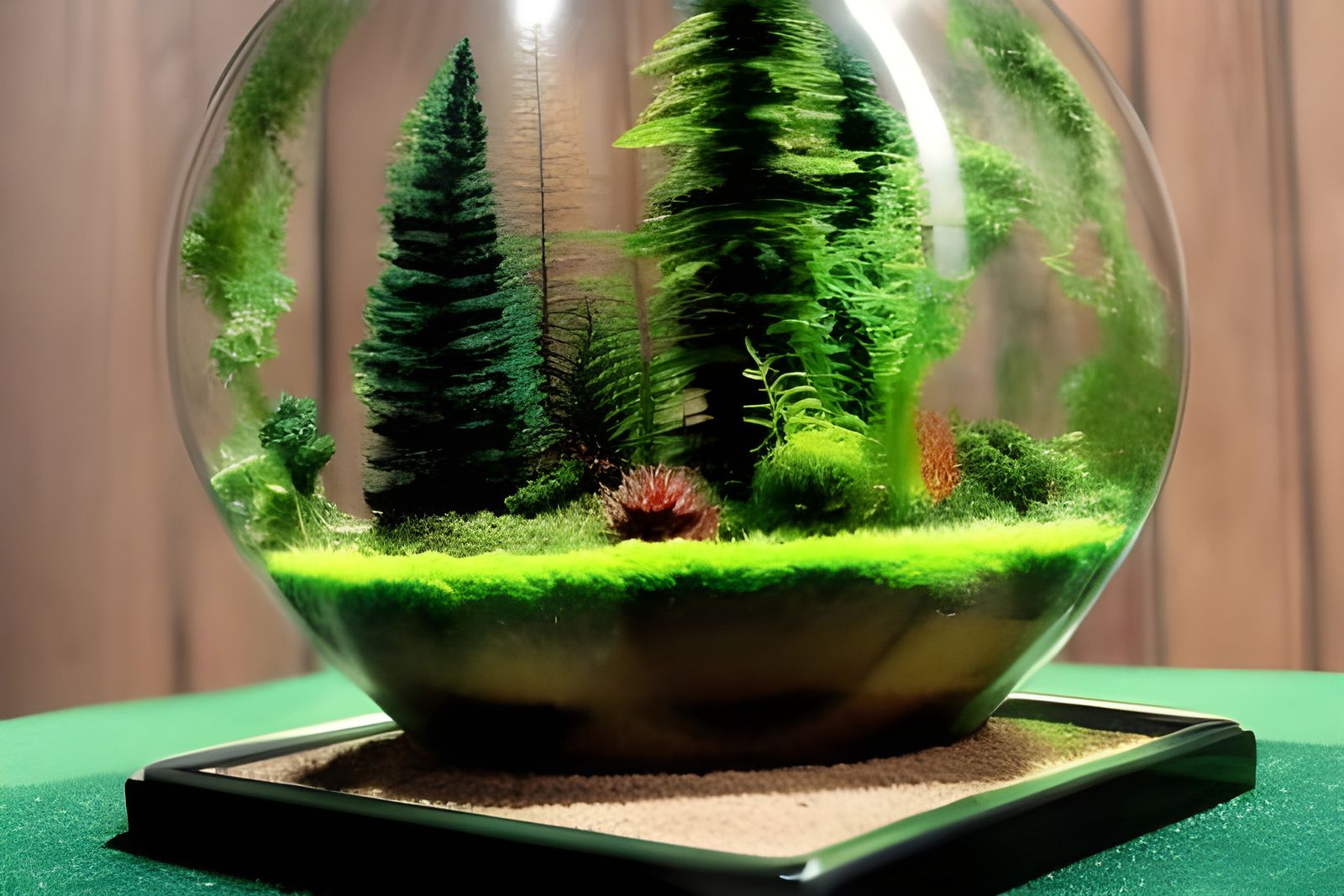 Deciduous Forest Terrarium in Whimsical Watercolor