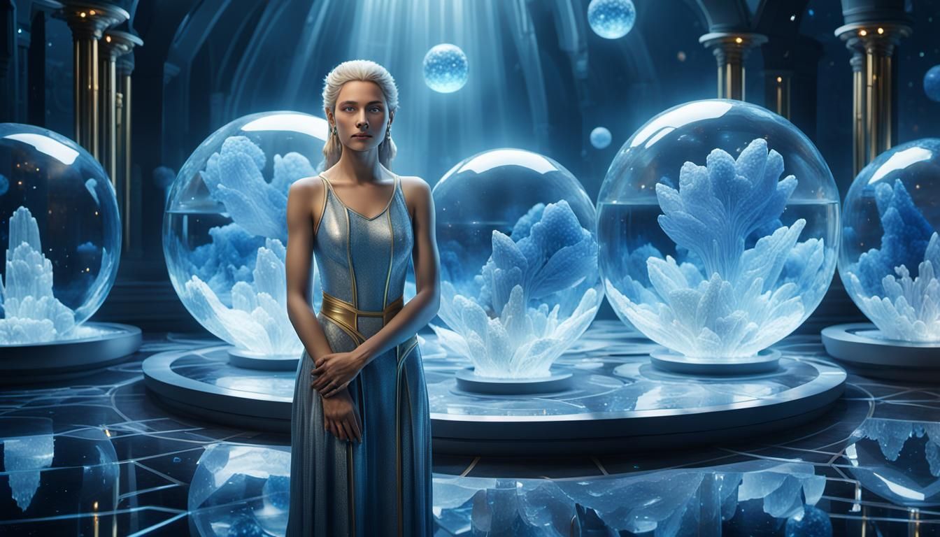 Nordic Divine Feminine Healer in a Galactic Oasis