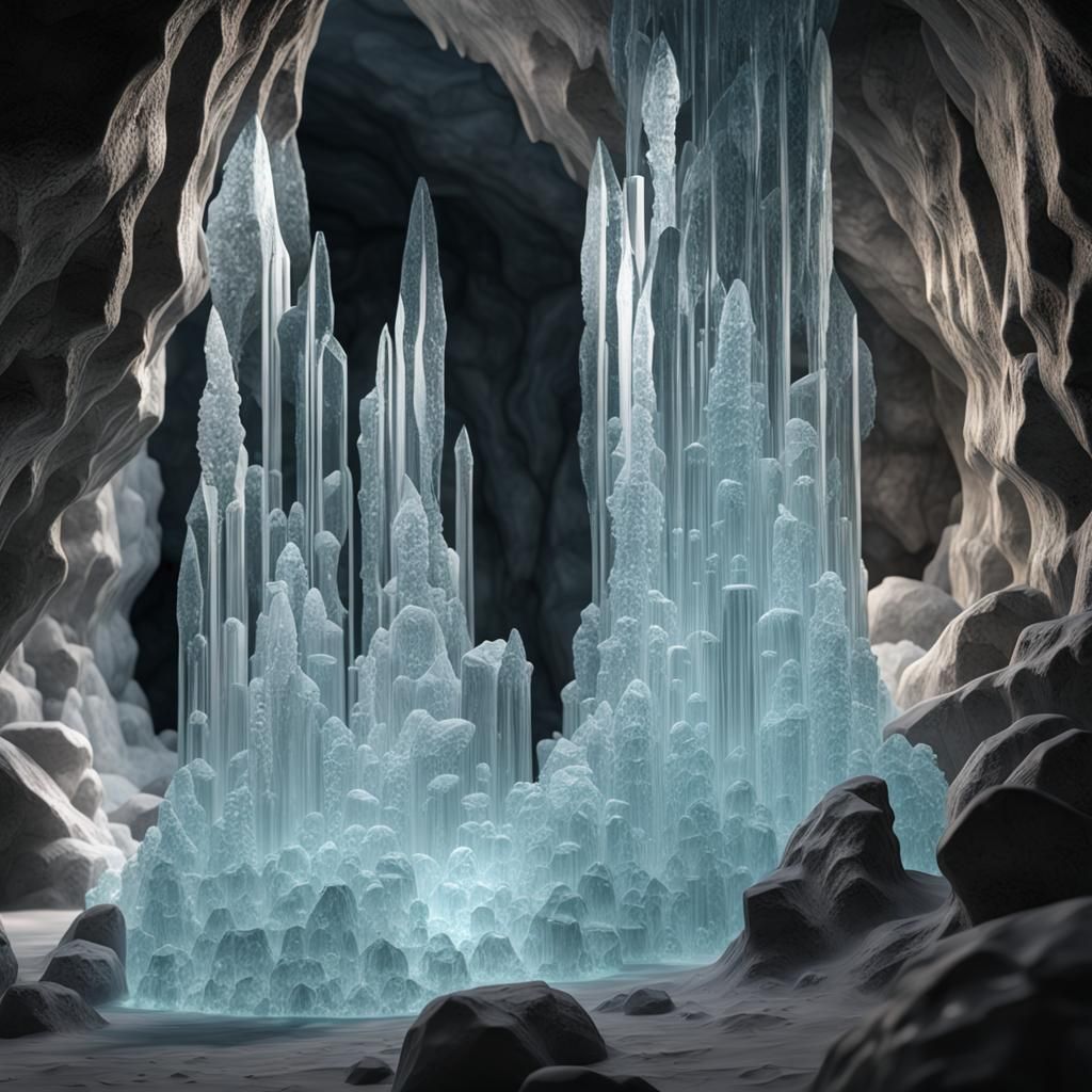 Crystal Cave Sculpture of Ethereal Beauty