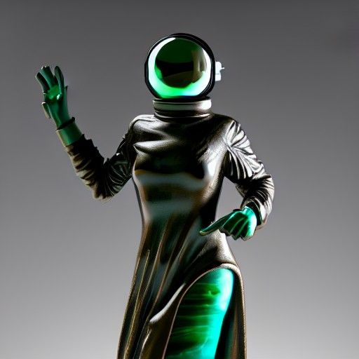 Ethereal Goth Astronaut Maiden