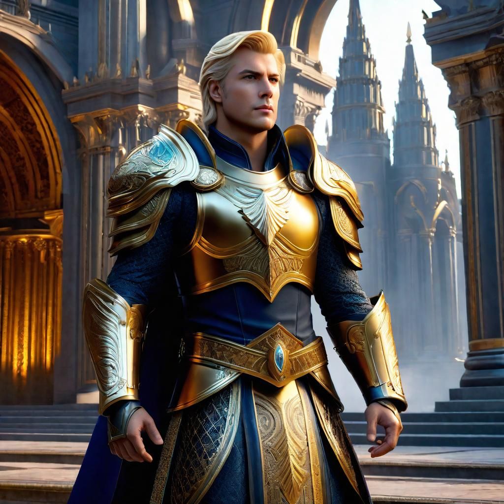 Ethereal Paladin in Divine Armor, Warcraft Style