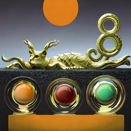 Bizarre Surrealist Masterpiece in Maximalist Style