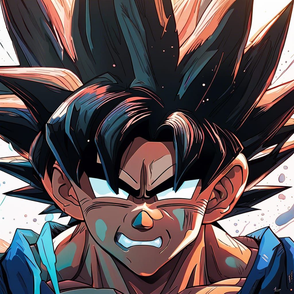 Hyperrealistic Goku Concept Art