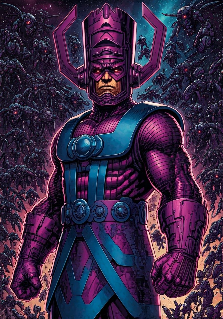 Galactus as Swarm of Robotic Drones in Space