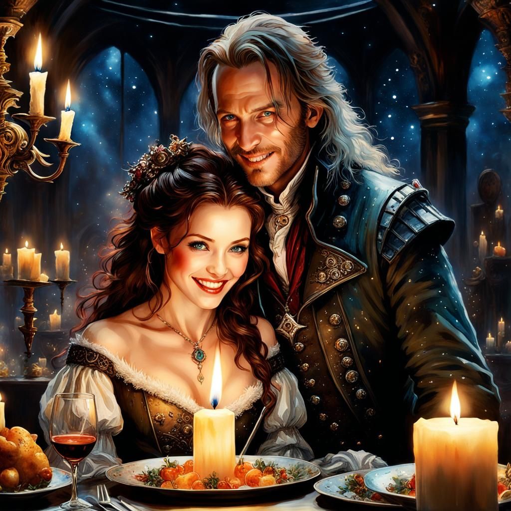Van Helsing and Anna Valerious in love