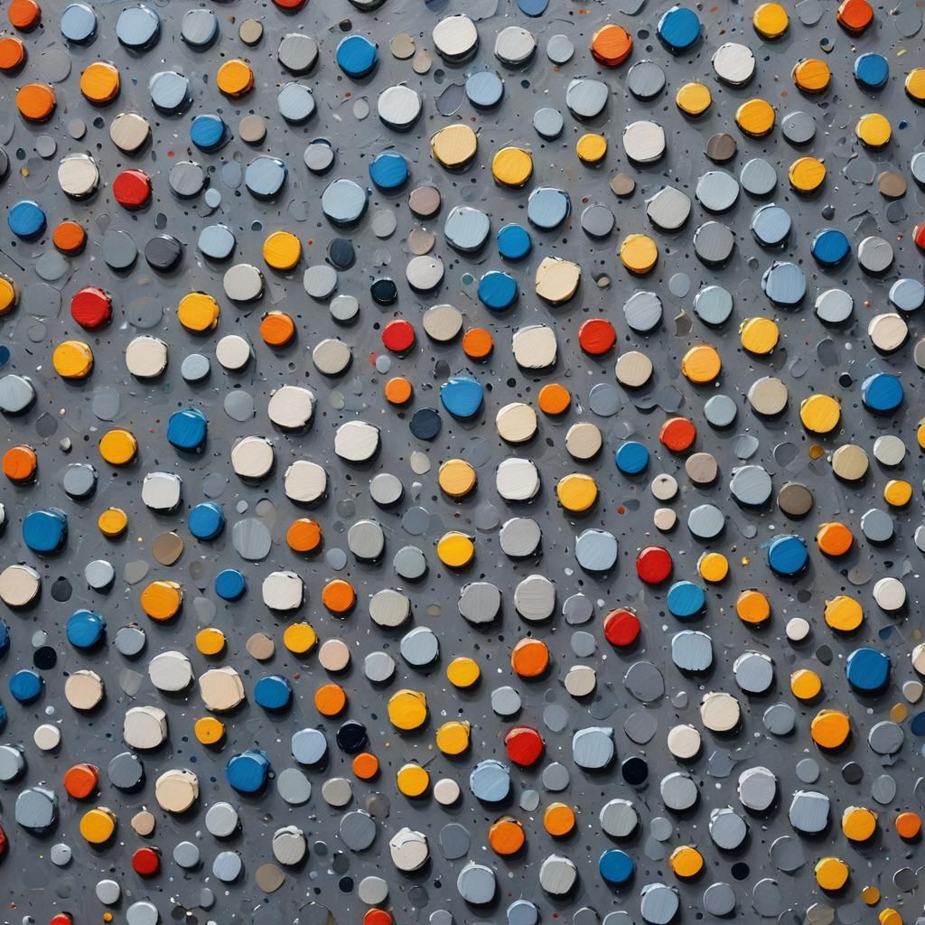 Vibrant Neo-Impressionist Oil Painting in Thick, Impasto Bru...