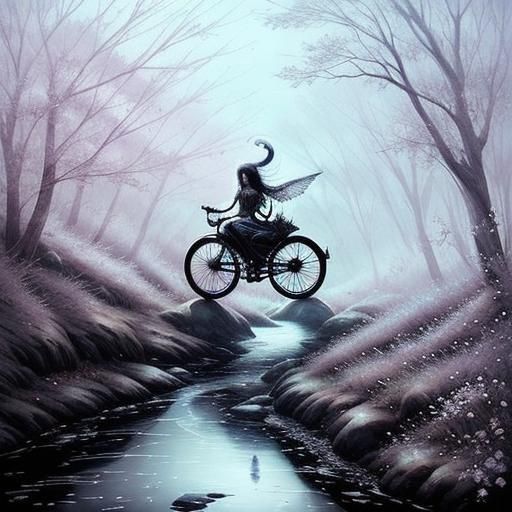 Ethereal Skeleton Fairy Rides forth in Dark Fantasy