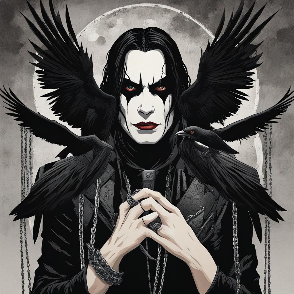 Gothic Gothic Couple on Valentine's Day in Chains of Love