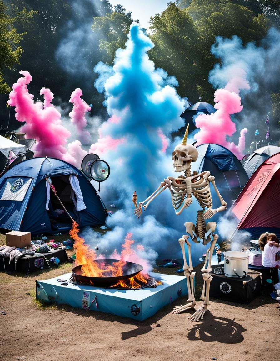 Ravers Unite in a Fiery Protest