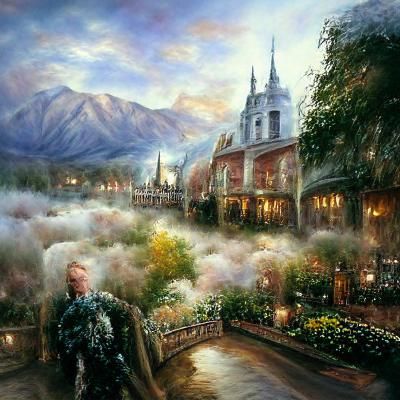 Surreal Carlisle Cullen in a Mystical Hyperdetailed Mist