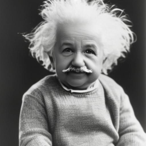 Baby Genius in Thoughtful Contemplation