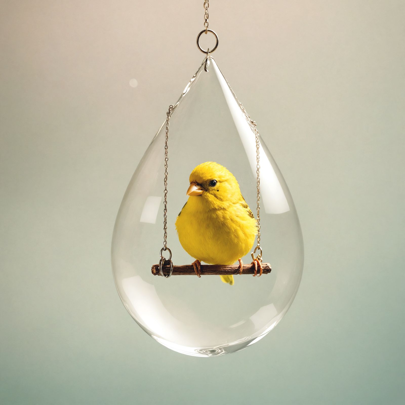 Sorrowful Songbird Trapped in a Tear Drop