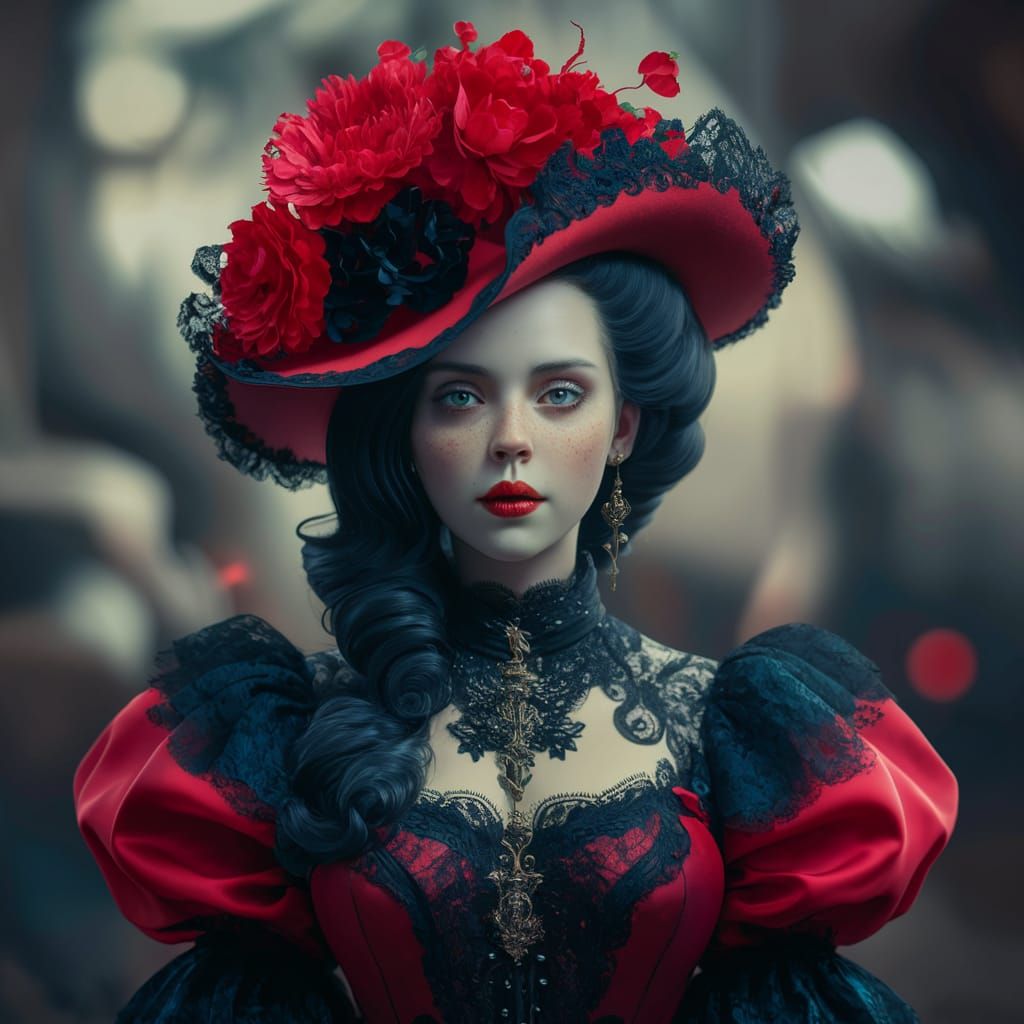 Ethereal Glamour Punk Steampunk Beauty in Ultra HD
