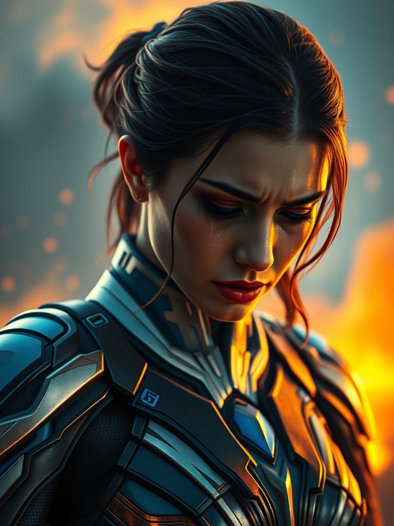 Ethereal Sorrow in Metallic Splendor