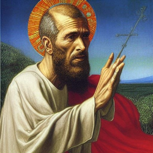 St Augustine of Hippo in Epic Fantasy Art