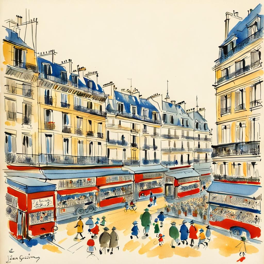 Children's book illustration (style by René Goscinny, Jean-J...