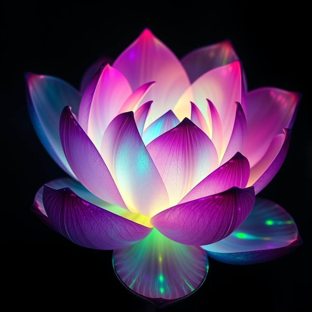 Radiant lotus whispers secrets of the cosmos