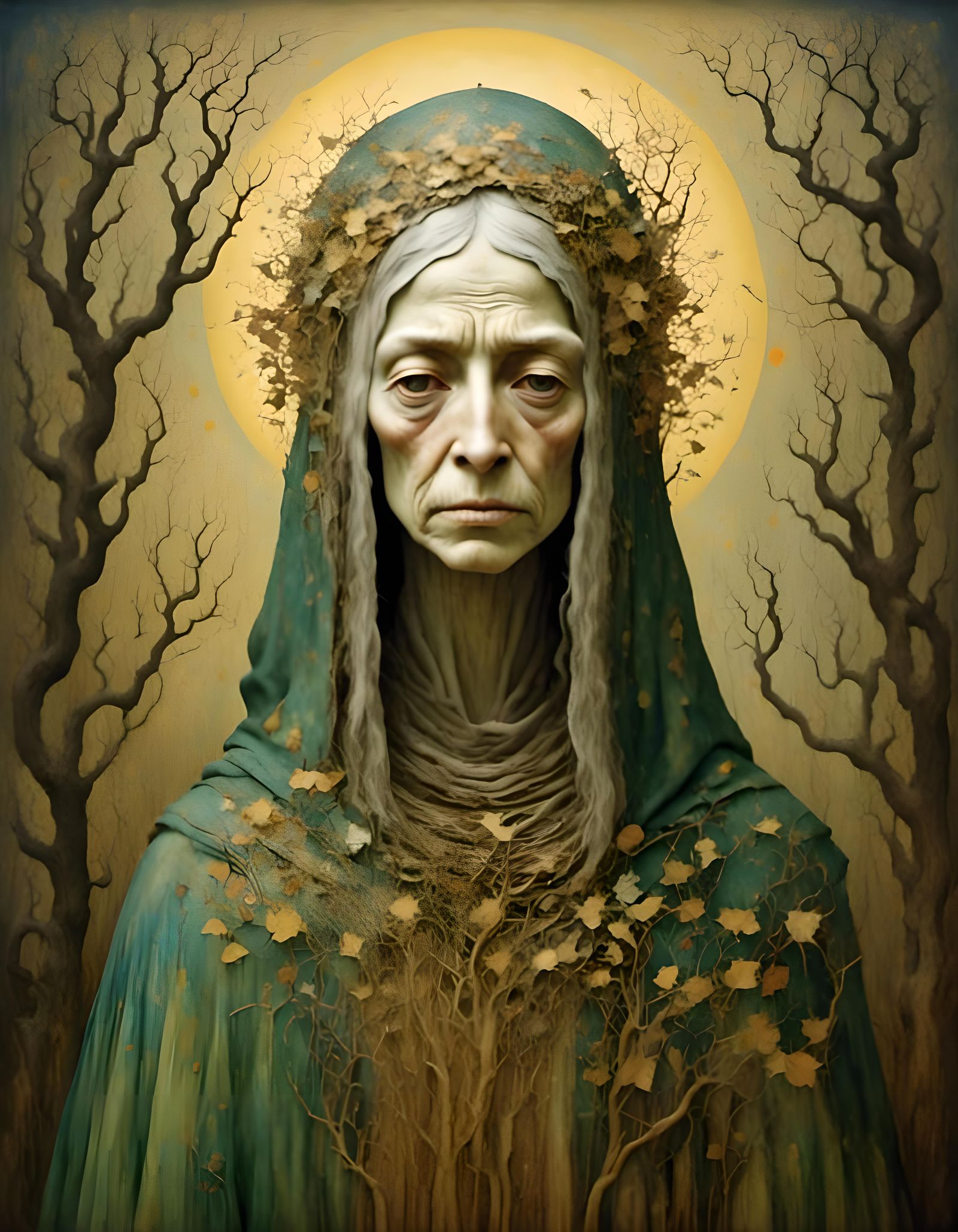 Ancient Wisdom Emerges from the Enchanted Forest at Dawn