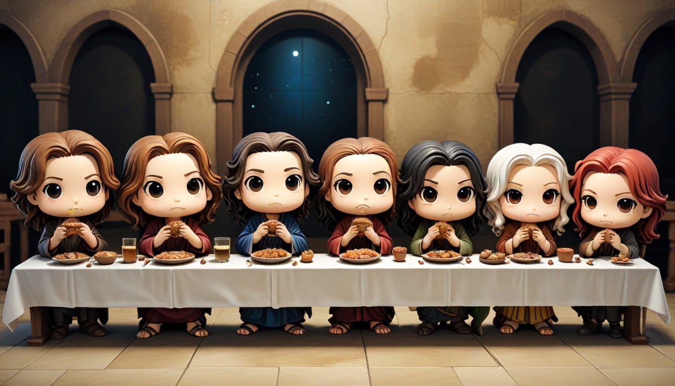 Leonard DaVinci’s Last Supper Chibi