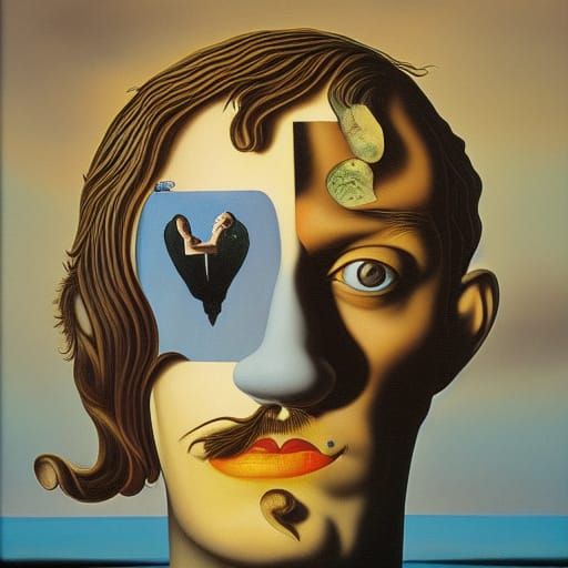 Elliott Smith as a Surrealist Melting Painting