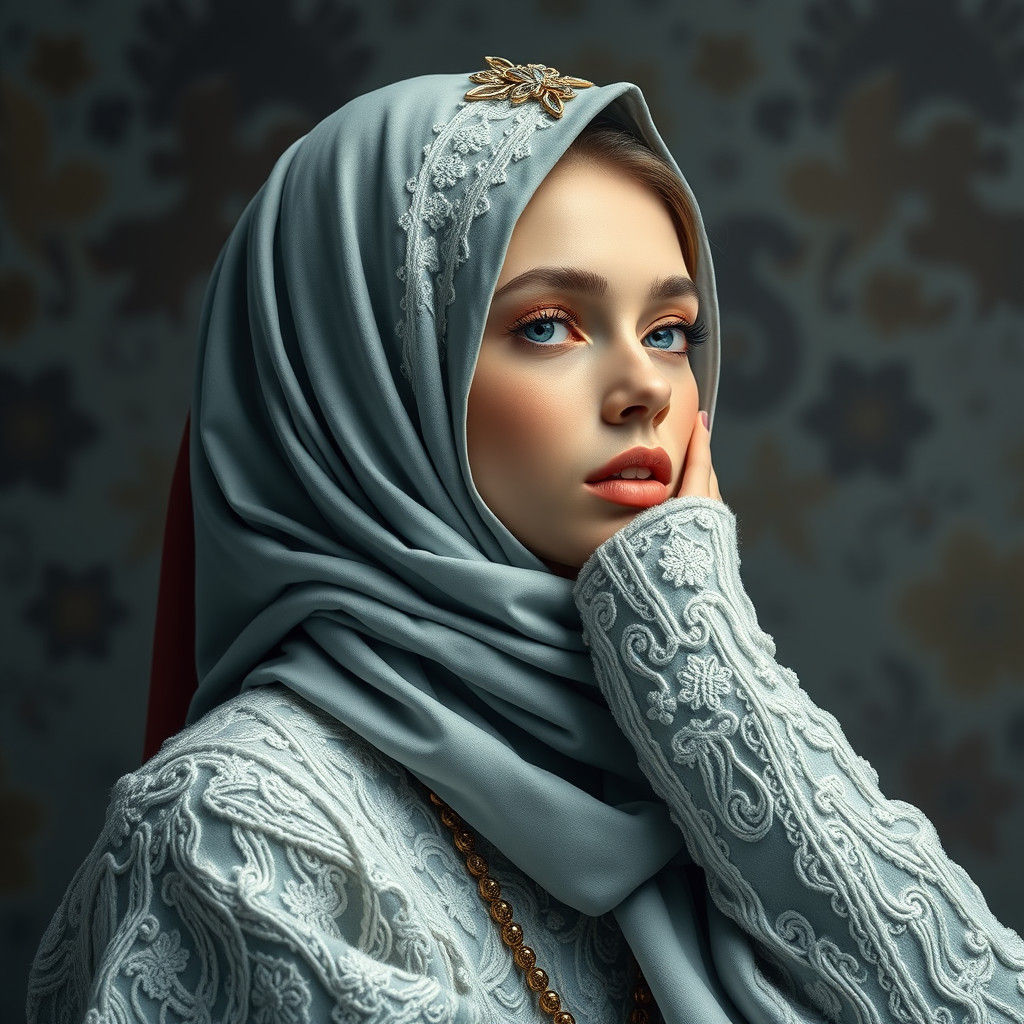 Cyberpunk Portrait of a Female Android