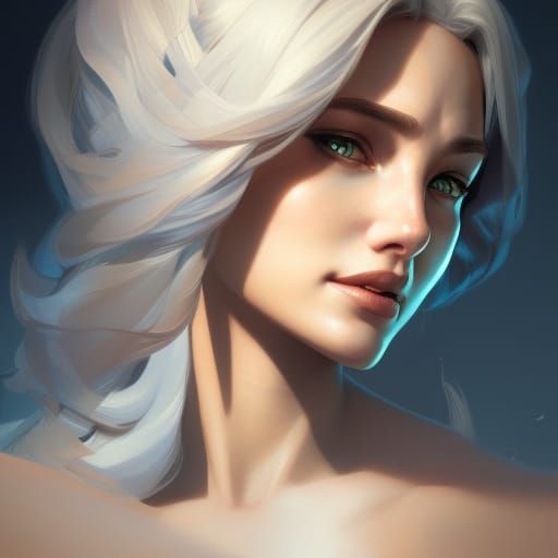 Elsa in Stunning 8K Concept Art Portrait