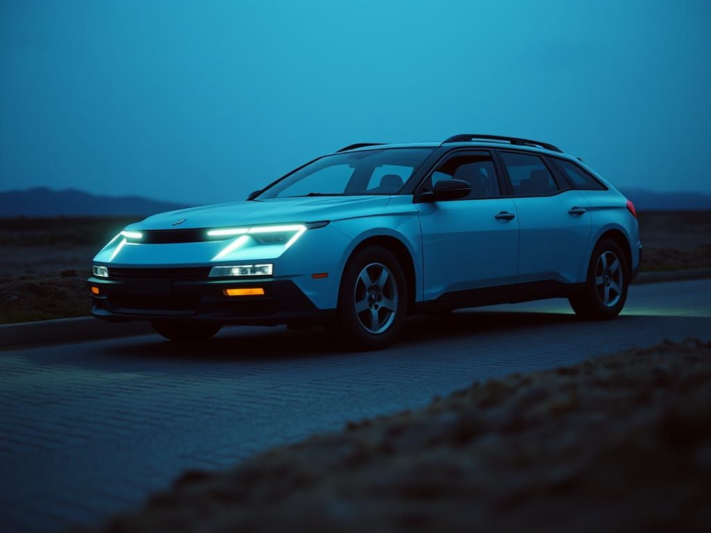 Light Blue Citroën CX Nautilus Concept Car