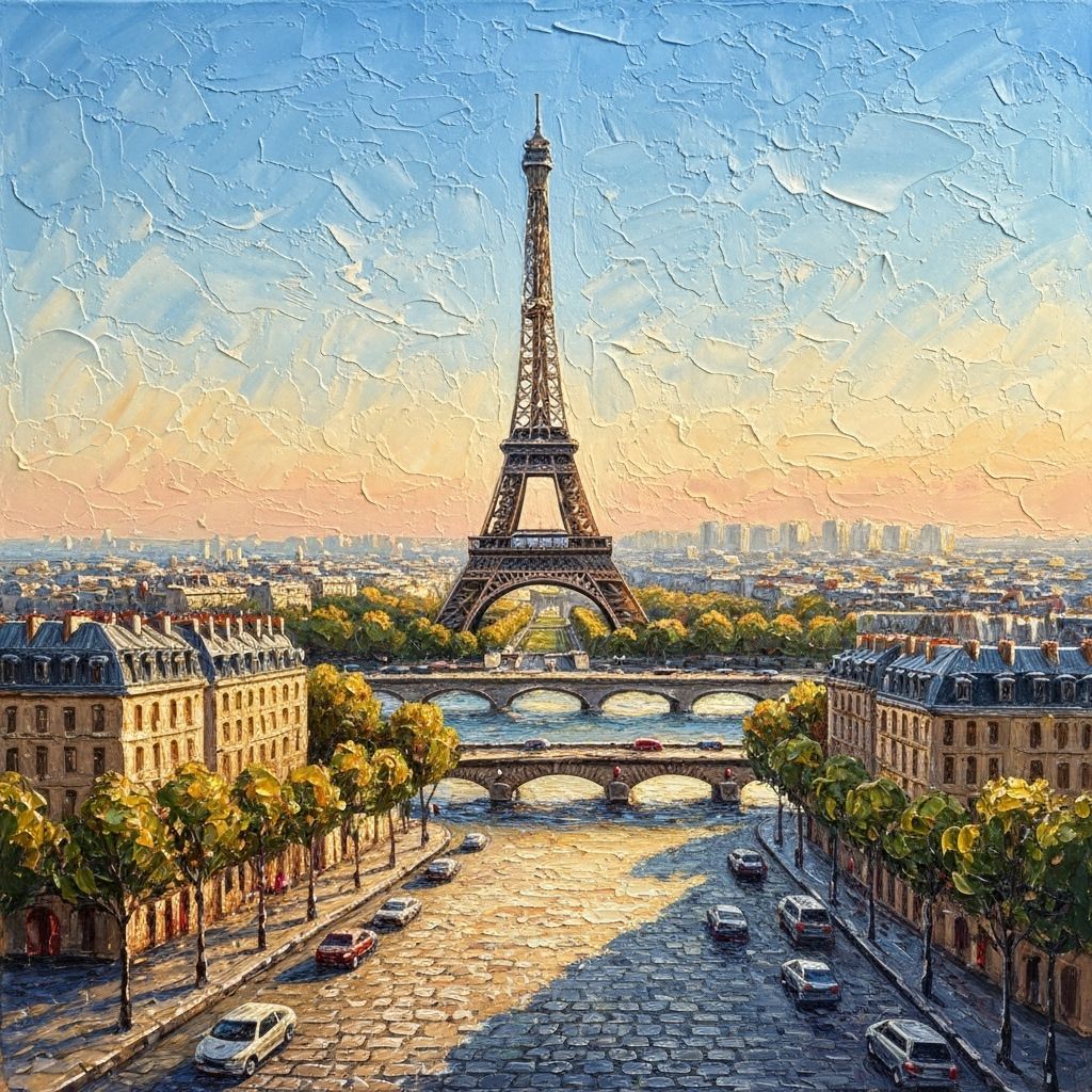 Paris in the morning